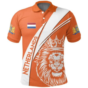 Men's Striped Printed Polo Shirt