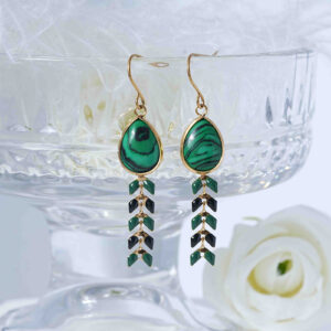 Dopamine Green Stud Earrings