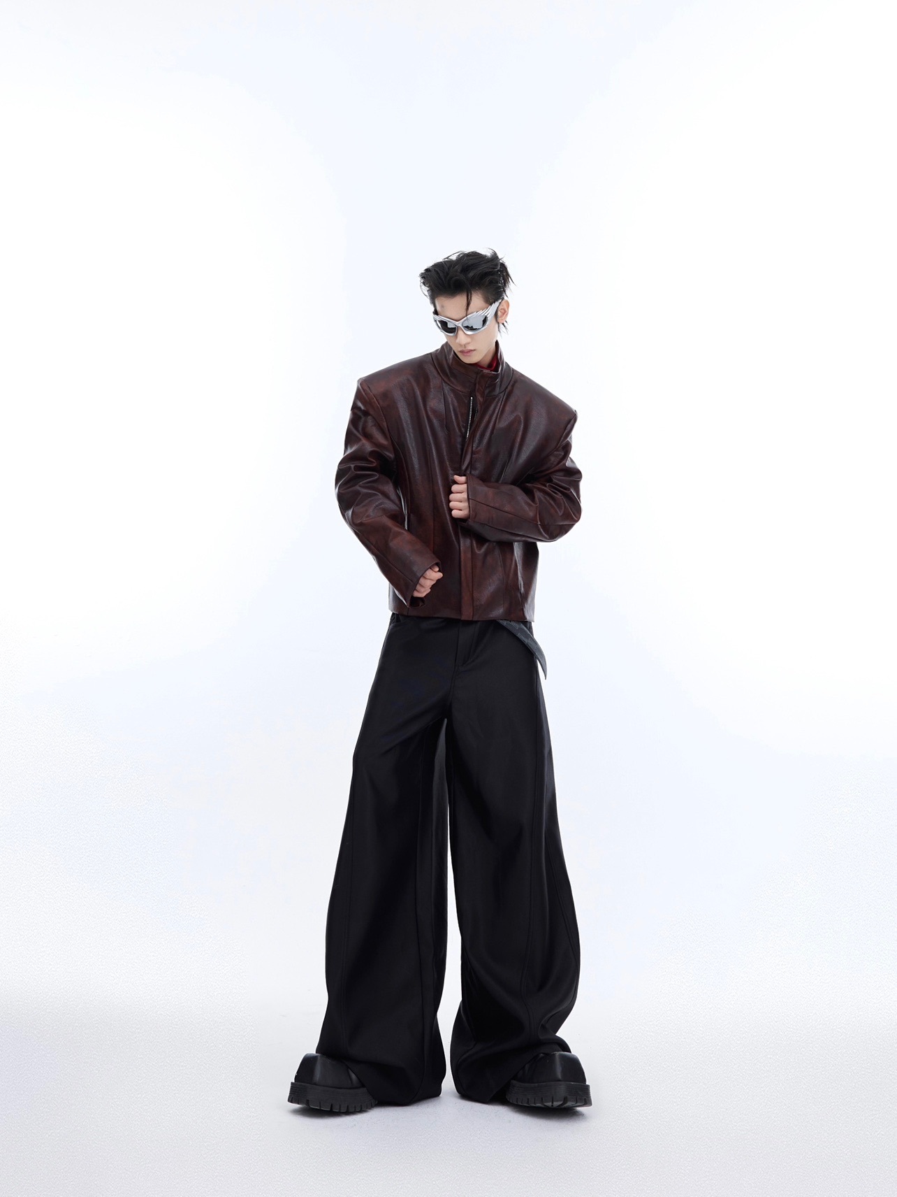 Coat Stand Collar Short Motorcycle Clothing Men - Image 2