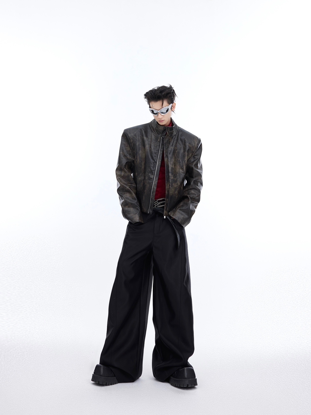 Coat Stand Collar Short Motorcycle Clothing Men - Image 5