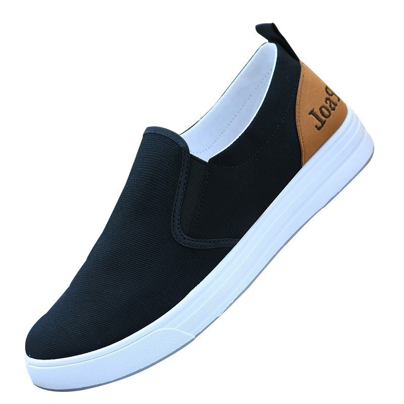Mens Dad Casual Canvas Sneakers Comfortable Slip-on Design - Image 5